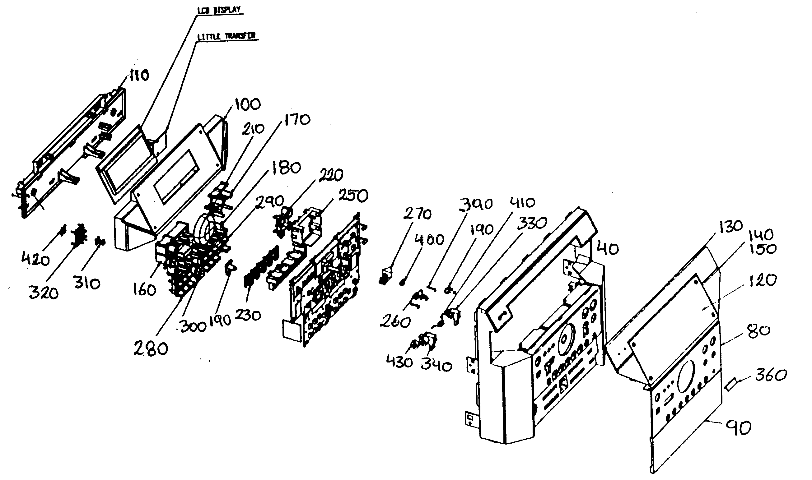 RCA RS2538 cabinet parts diagram