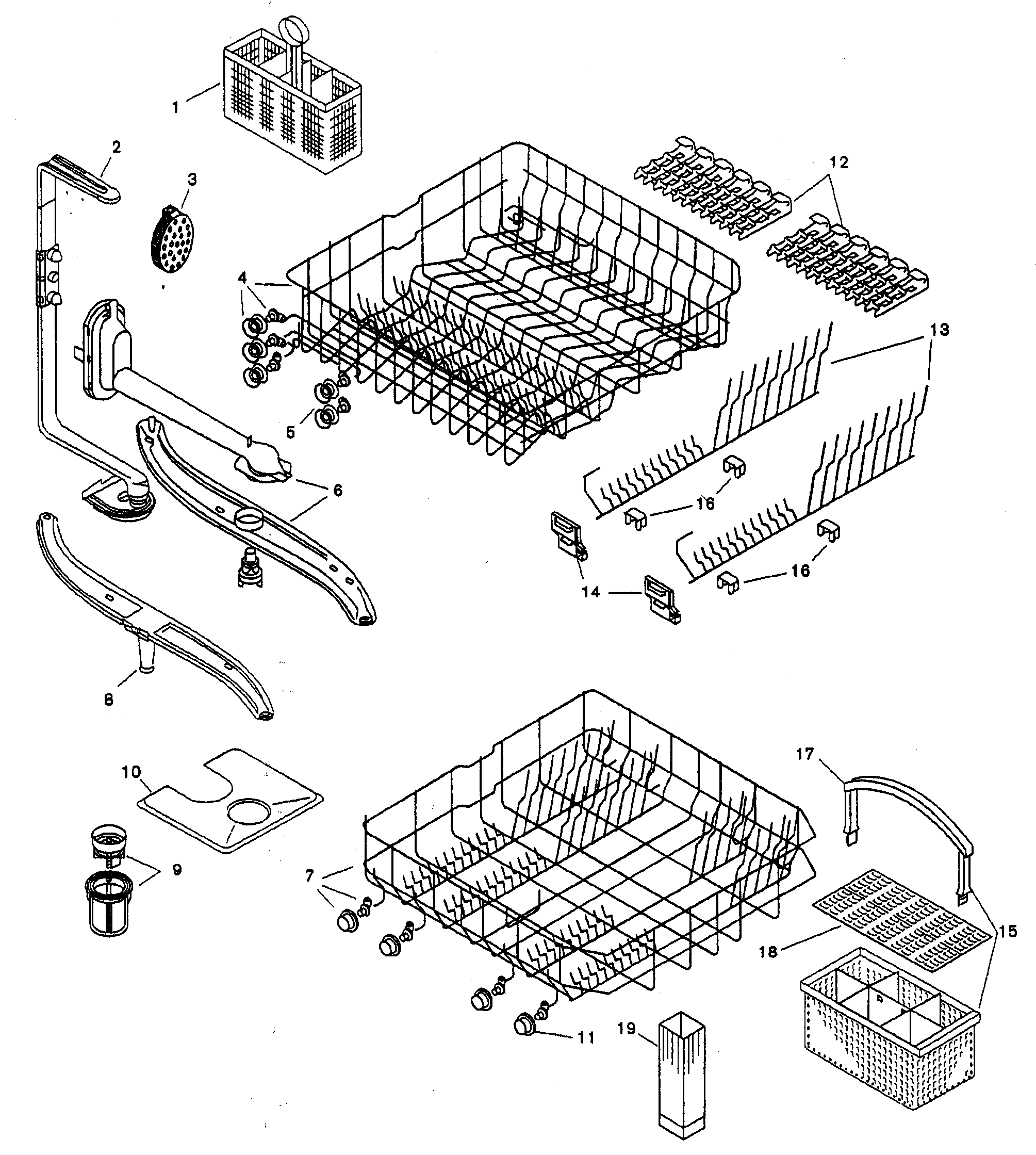 Bosch SHU3326UC/06 racks diagram