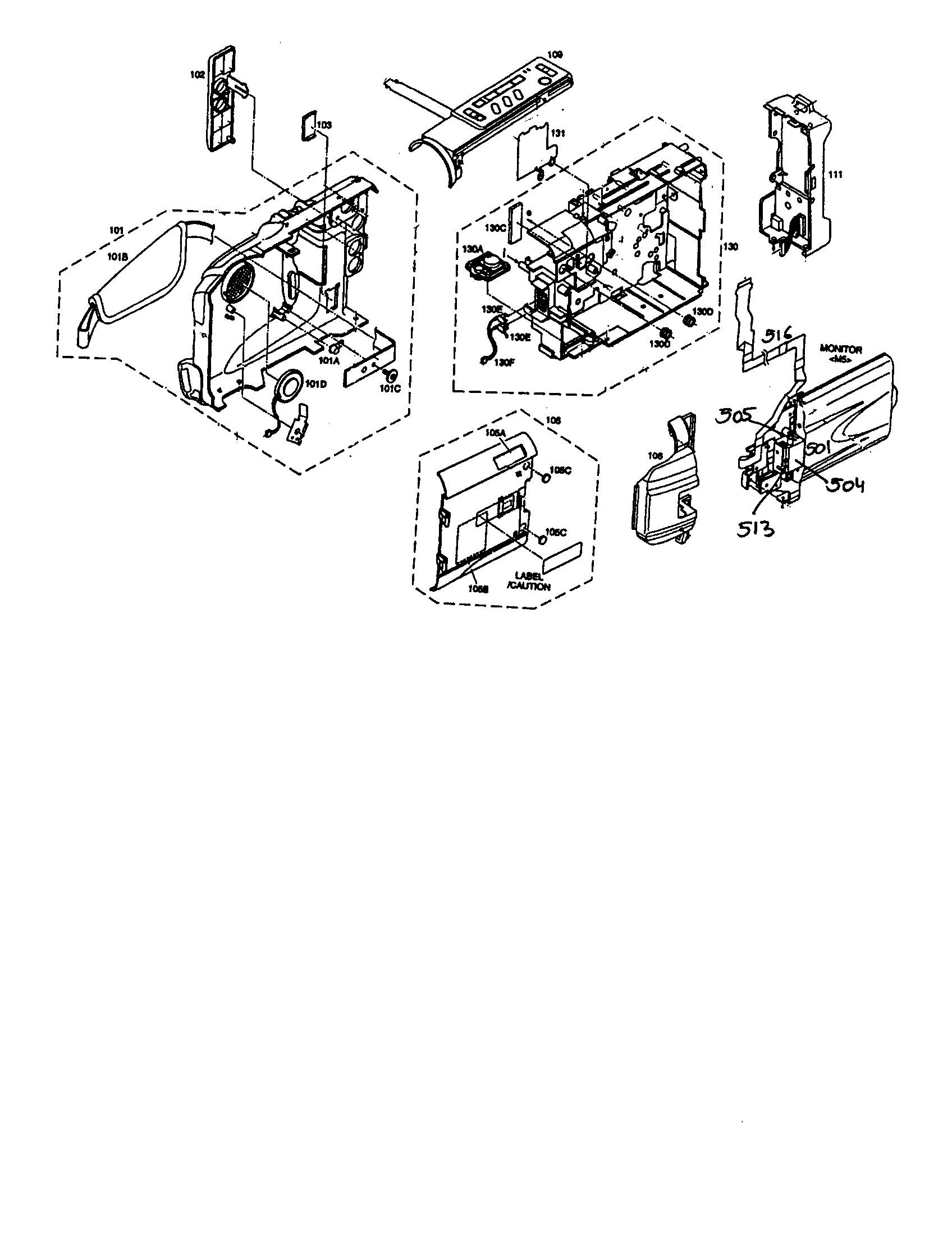 RCA CC6374 camera diagram