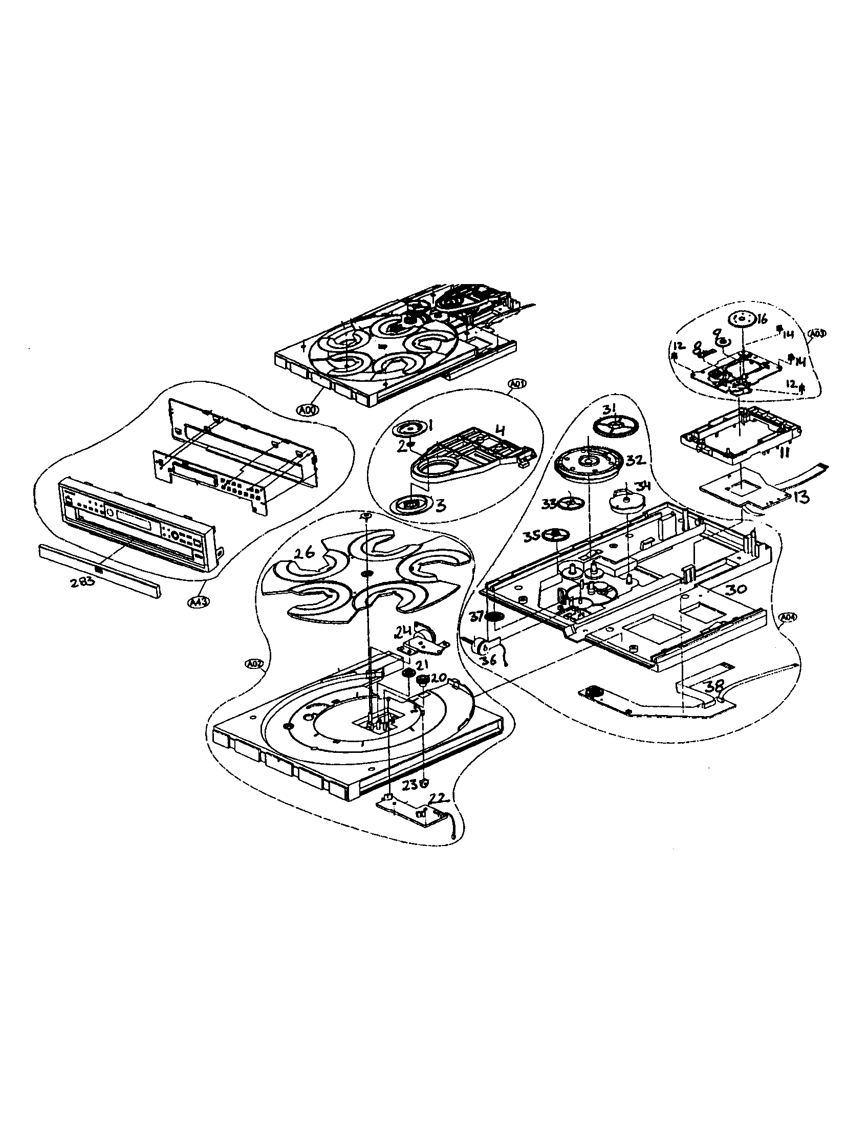 Toshiba SD-2715 dvd diagram