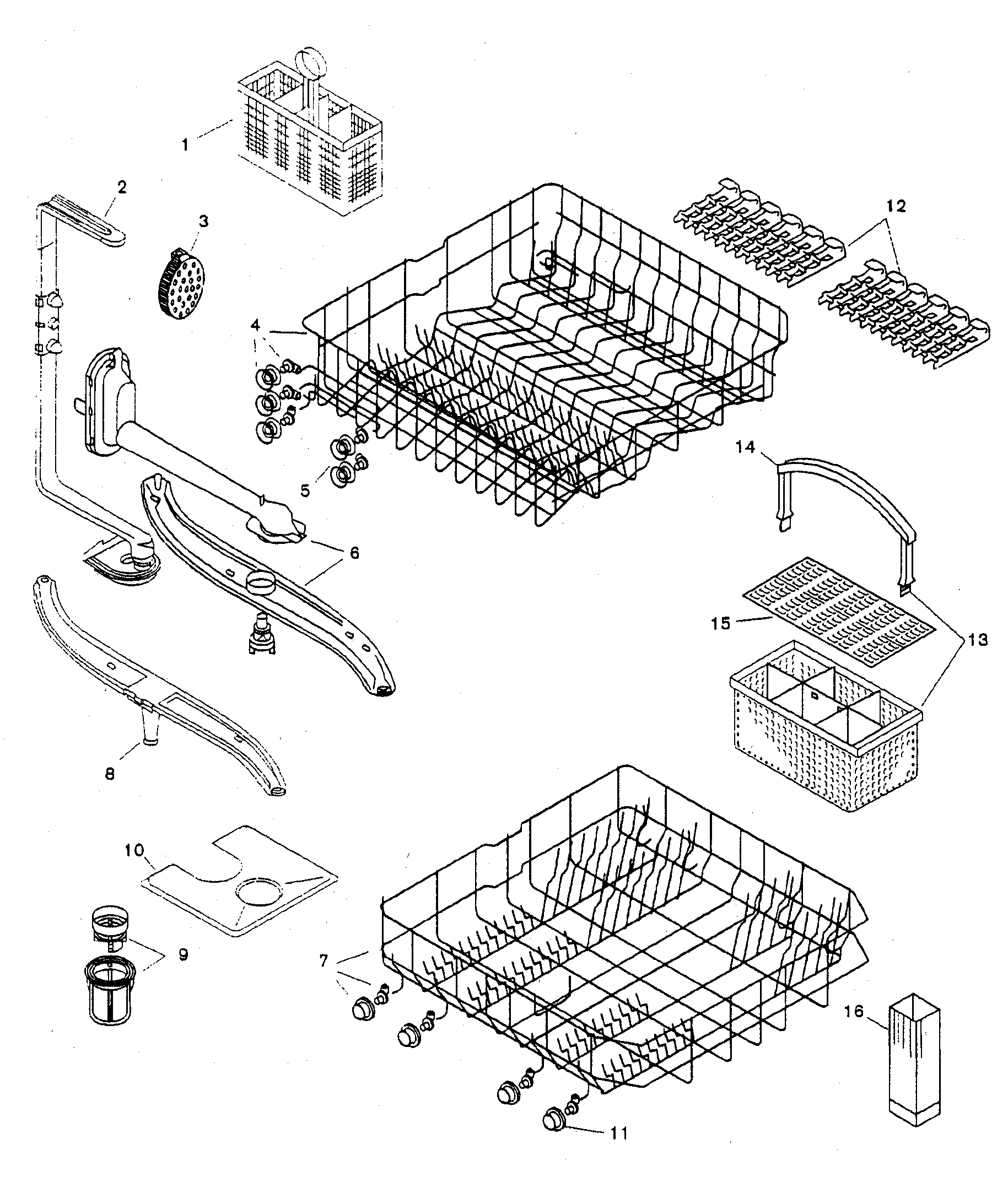 Bosch SHU3306UC/06 racks diagram