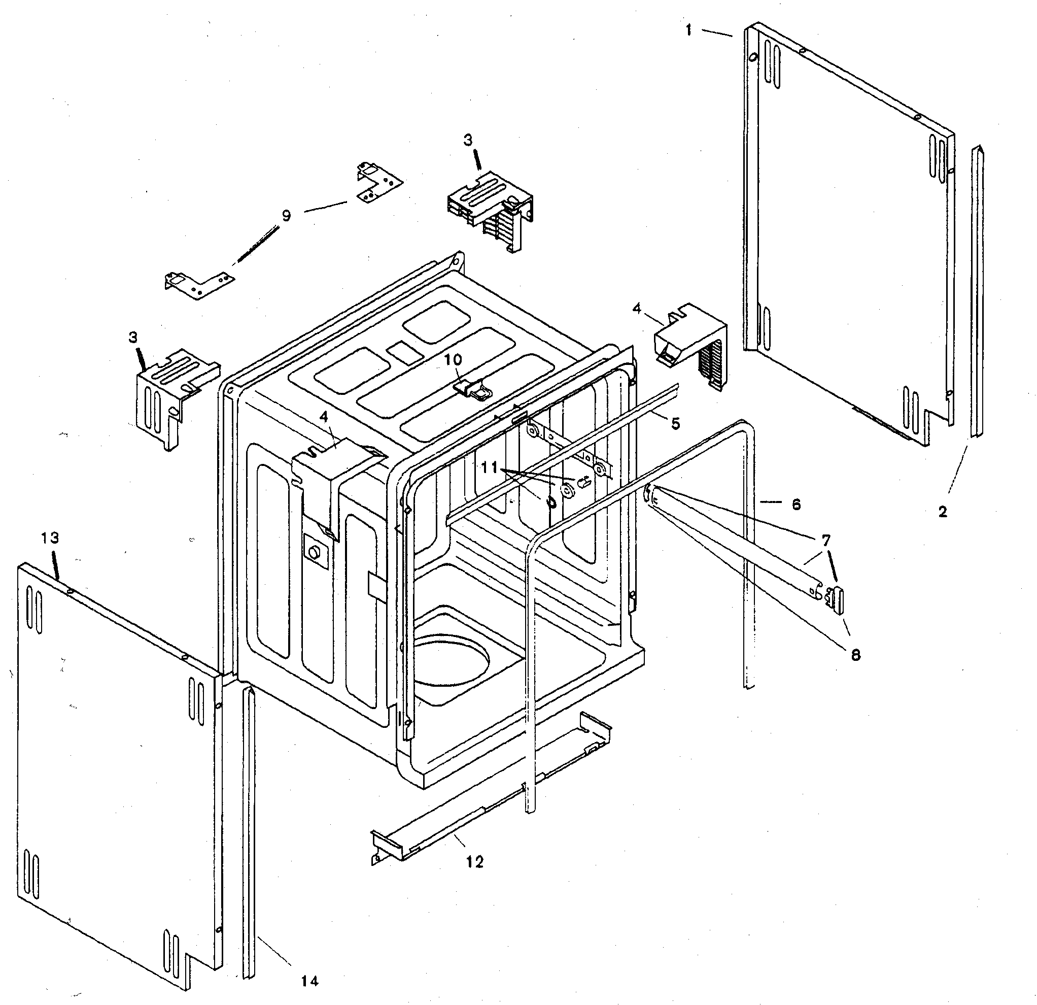 Bosch SHU3306UC/06 tank assy diagram