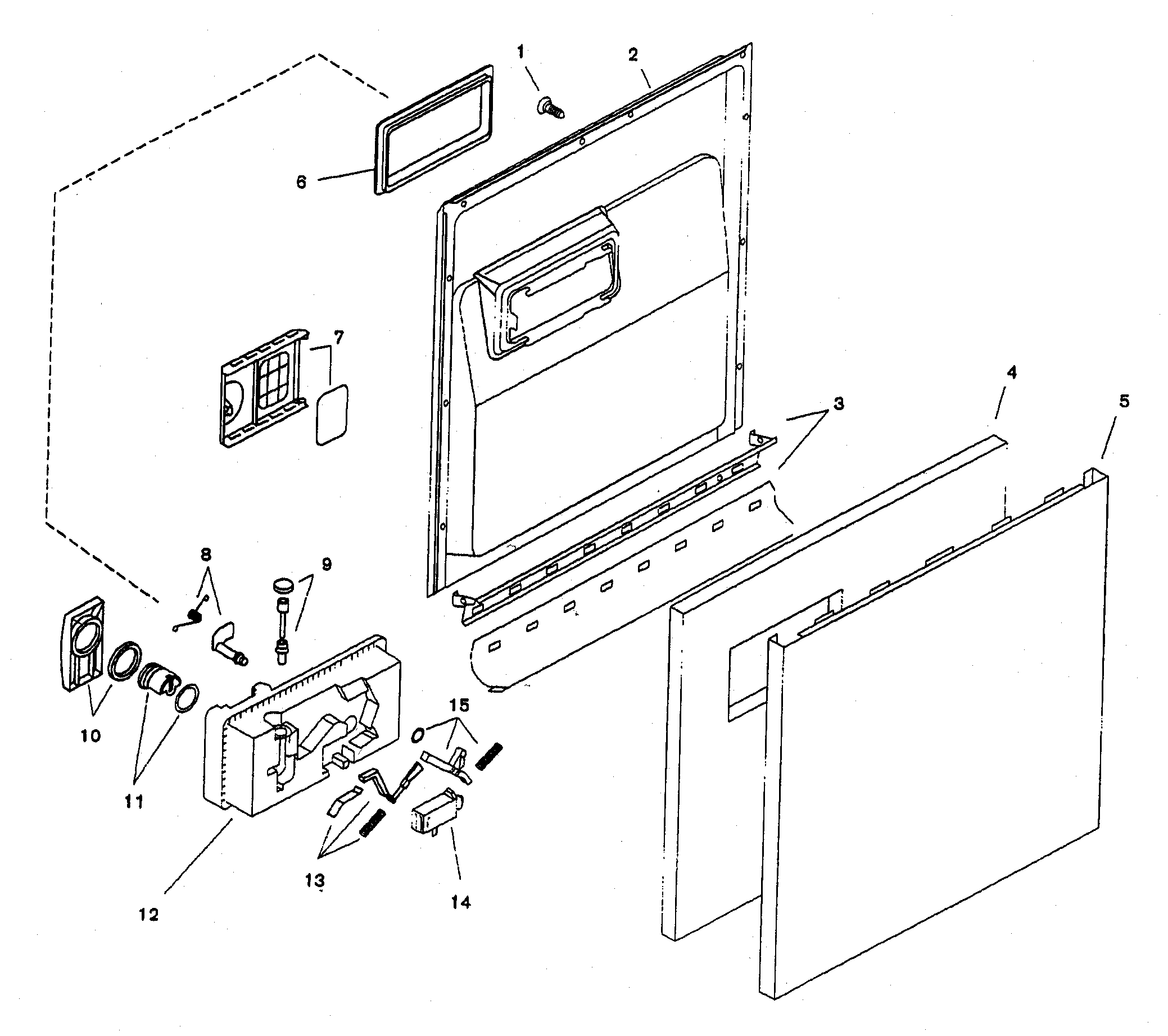 Bosch SHU3322UC/12 door assy diagram