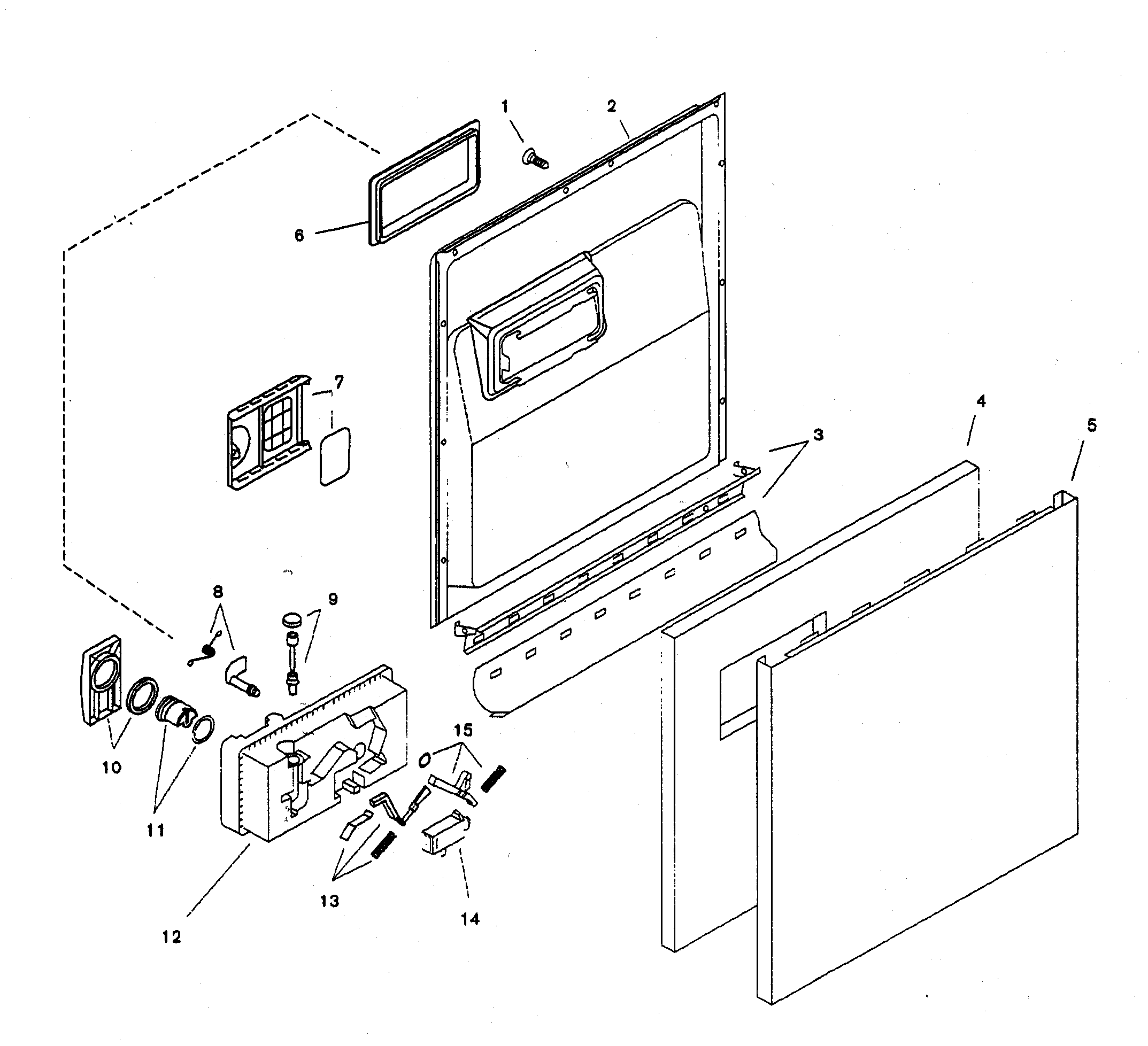 Bosch SHU3302UC/12 door assy diagram