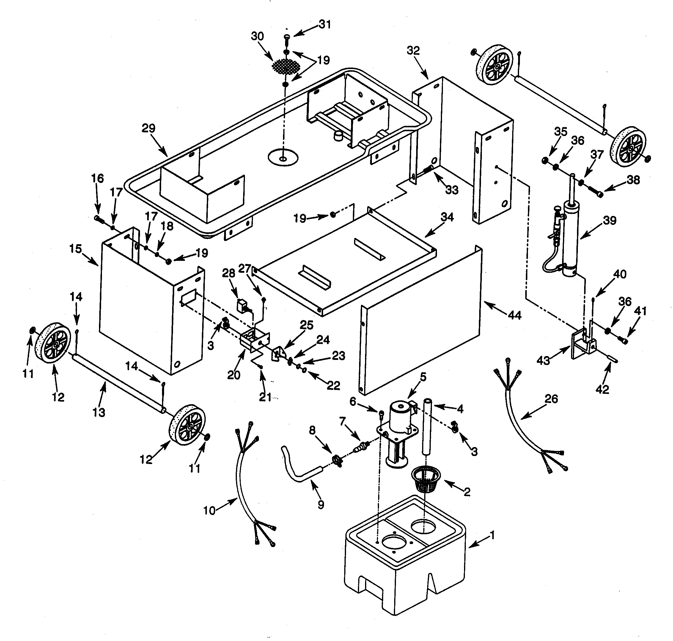 Craftsman 351226121 base assy diagram