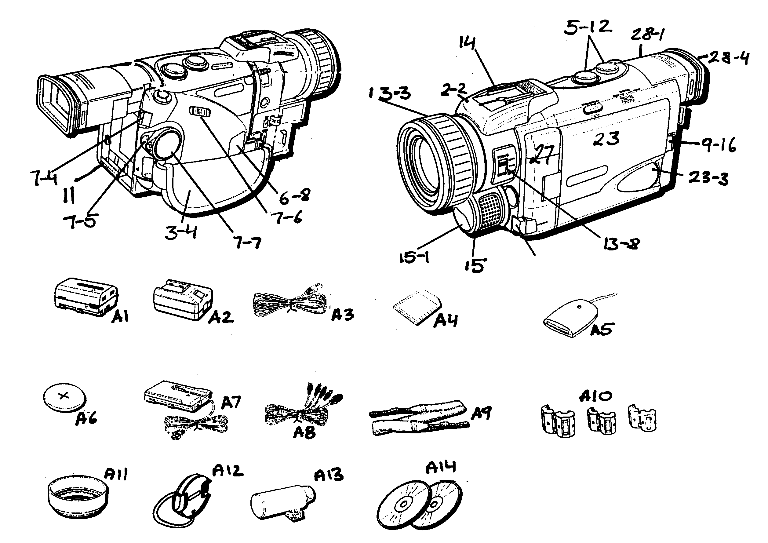 RCA CC9381 cabinet parts diagram