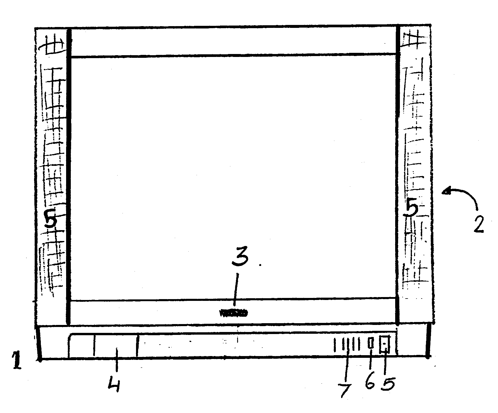 Toshiba 27AF62 cabinet parts diagram