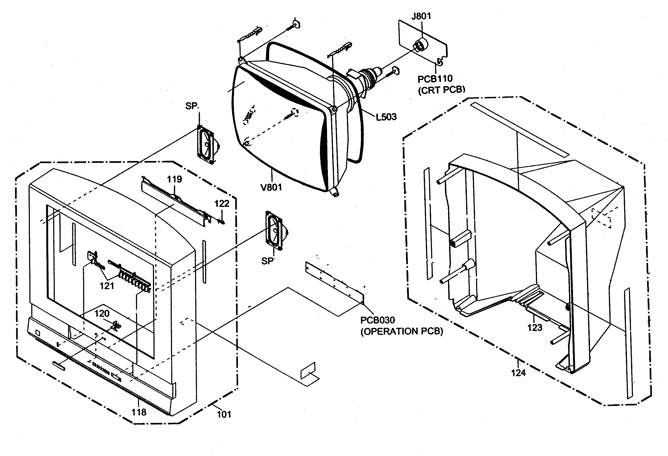 Toshiba MV20FM3 cabinet parts diagram