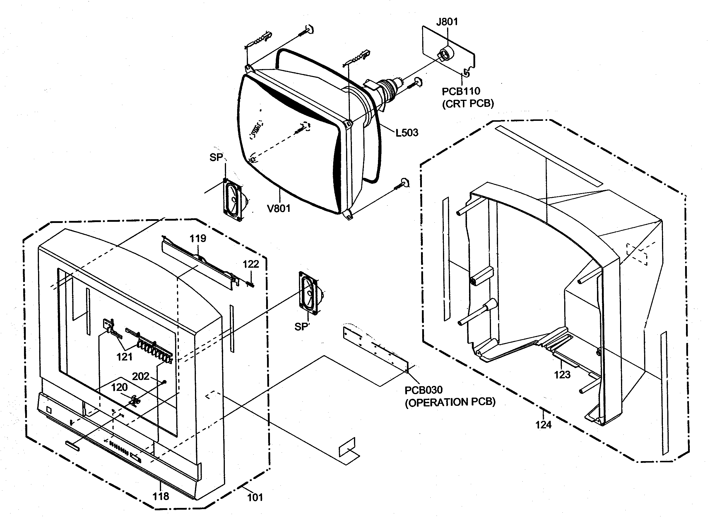 Toshiba MV20FM4 cabinet parts diagram
