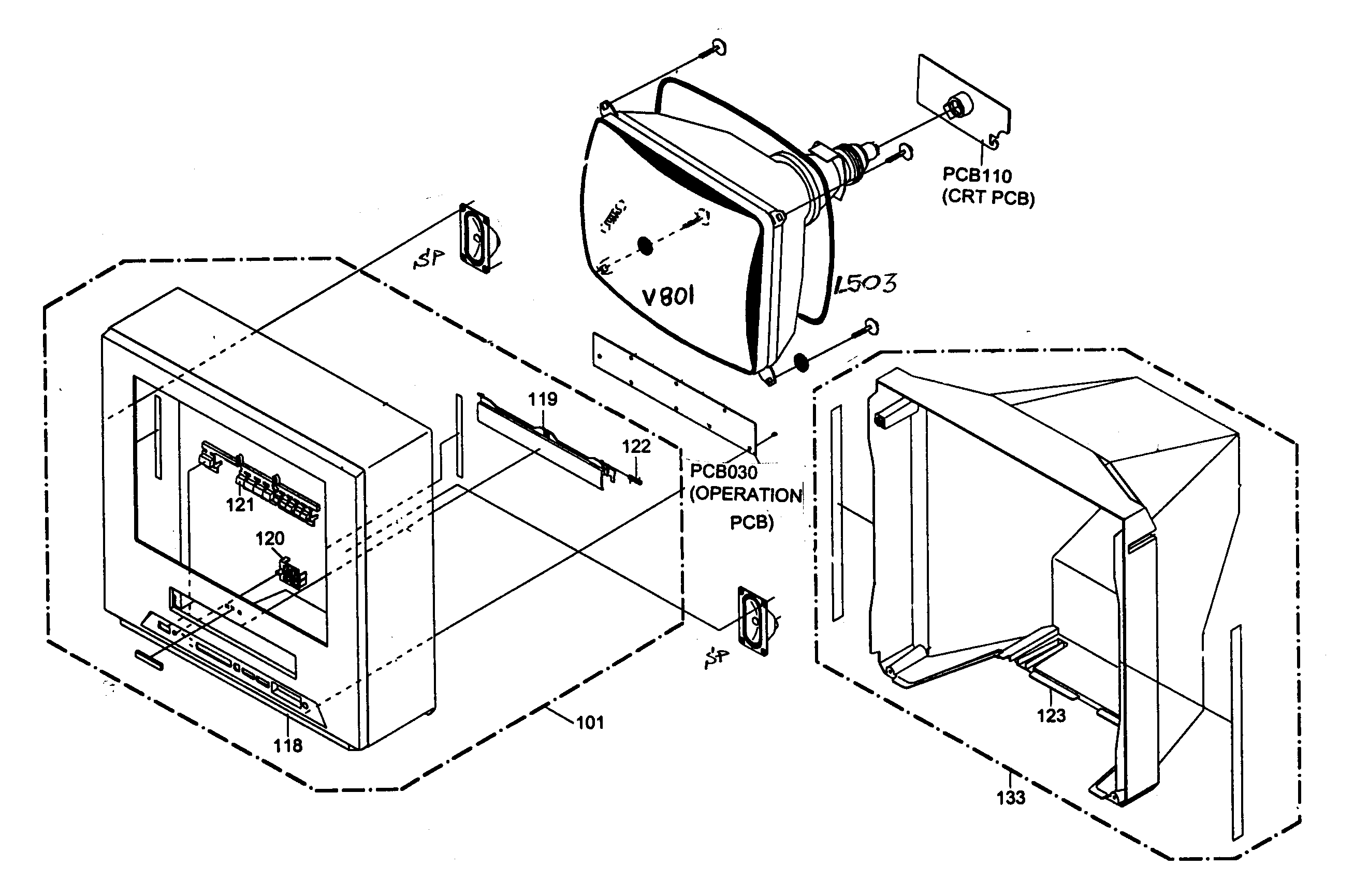 Toshiba MV14FM4 cabinet parts diagram