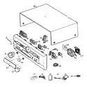 Panasonic SA-HT400P cabinet parts diagram