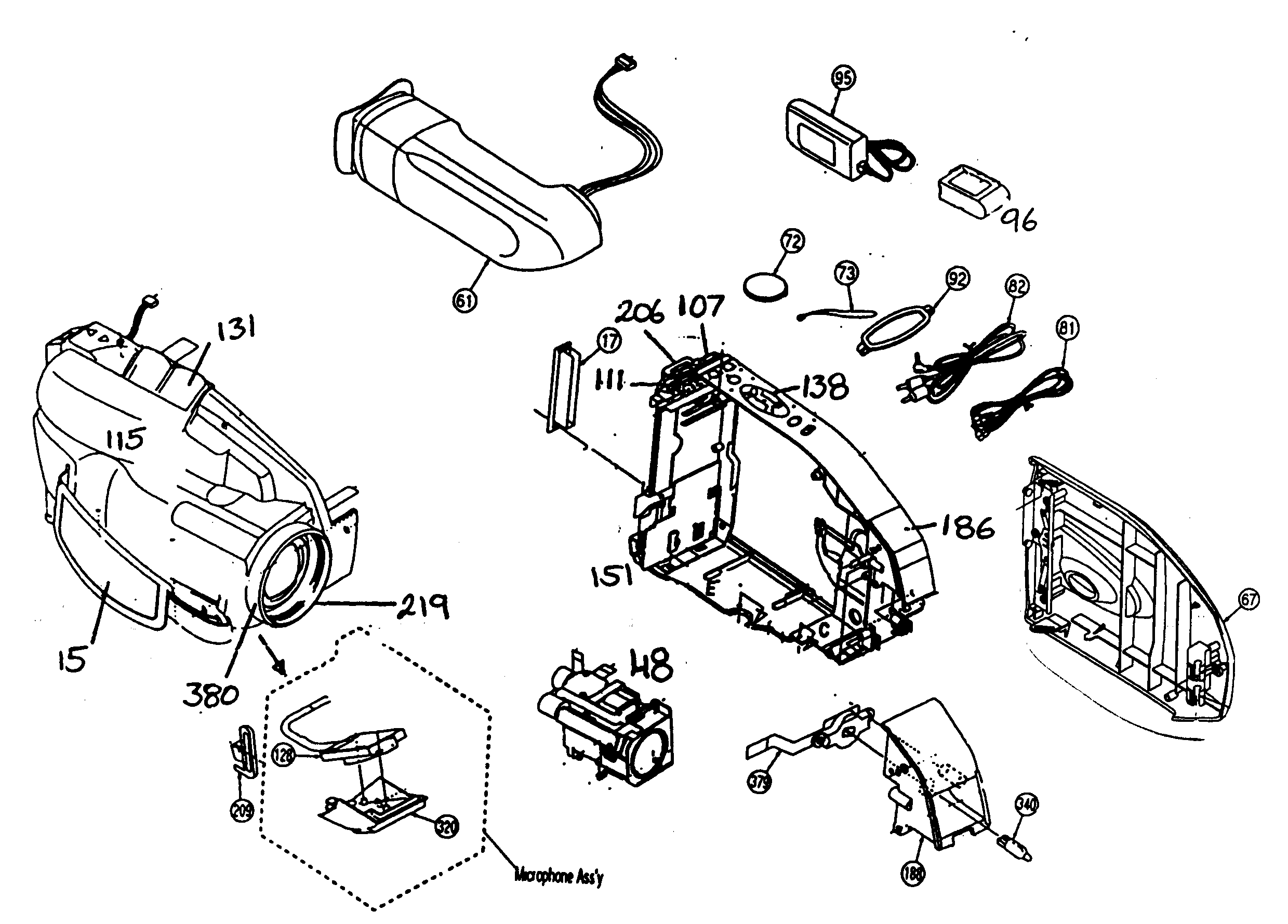 Panasonic PV-L552-K cabinet parts lt diagram