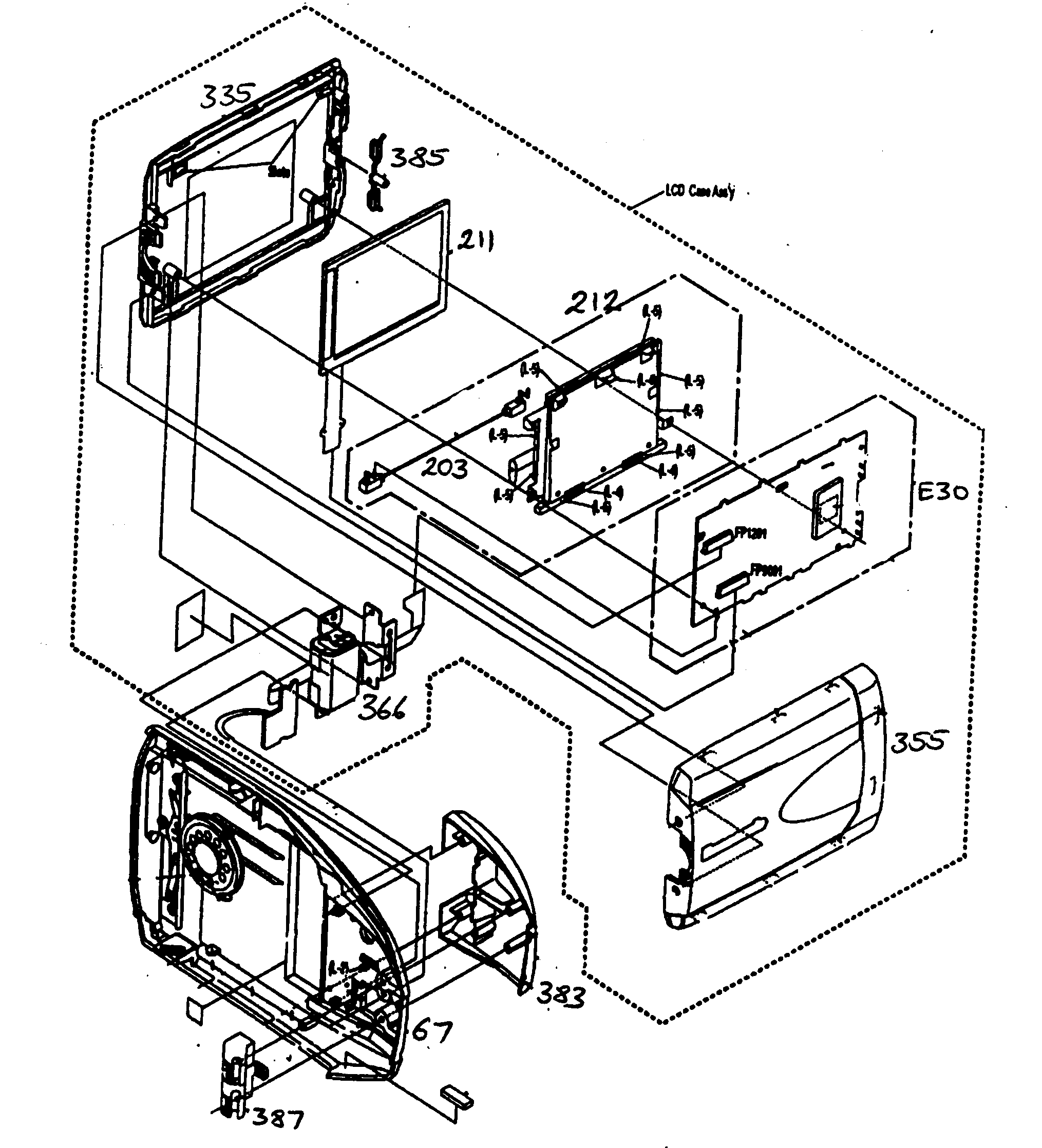 Panasonic PV-L552-K lcd/pvl352k diagram