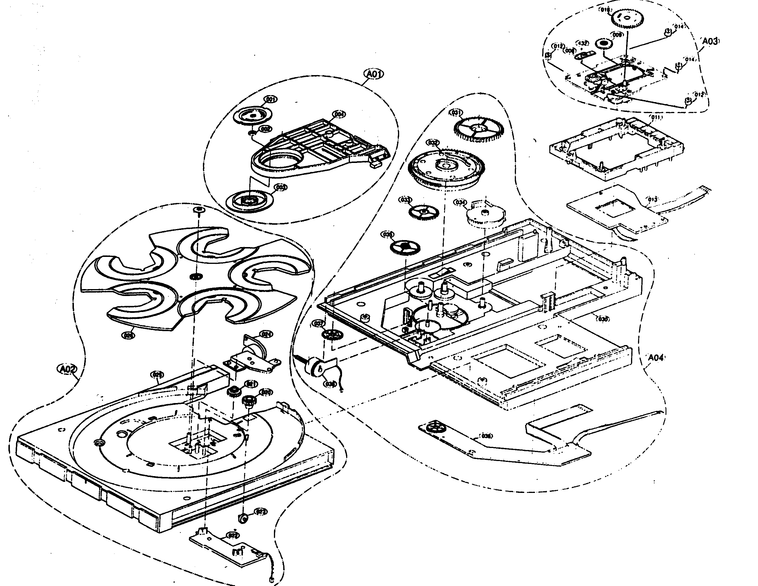 Harman Kardon DVD50 cd tray diagram