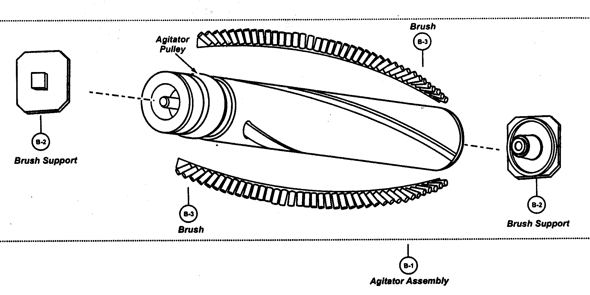 Panasonic MC-V315-01 agitator assy diagram