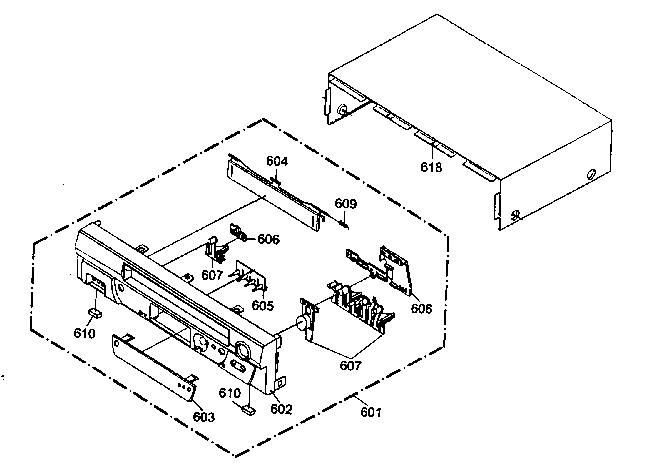JVC HR-J3009UM cabinet parts diagram