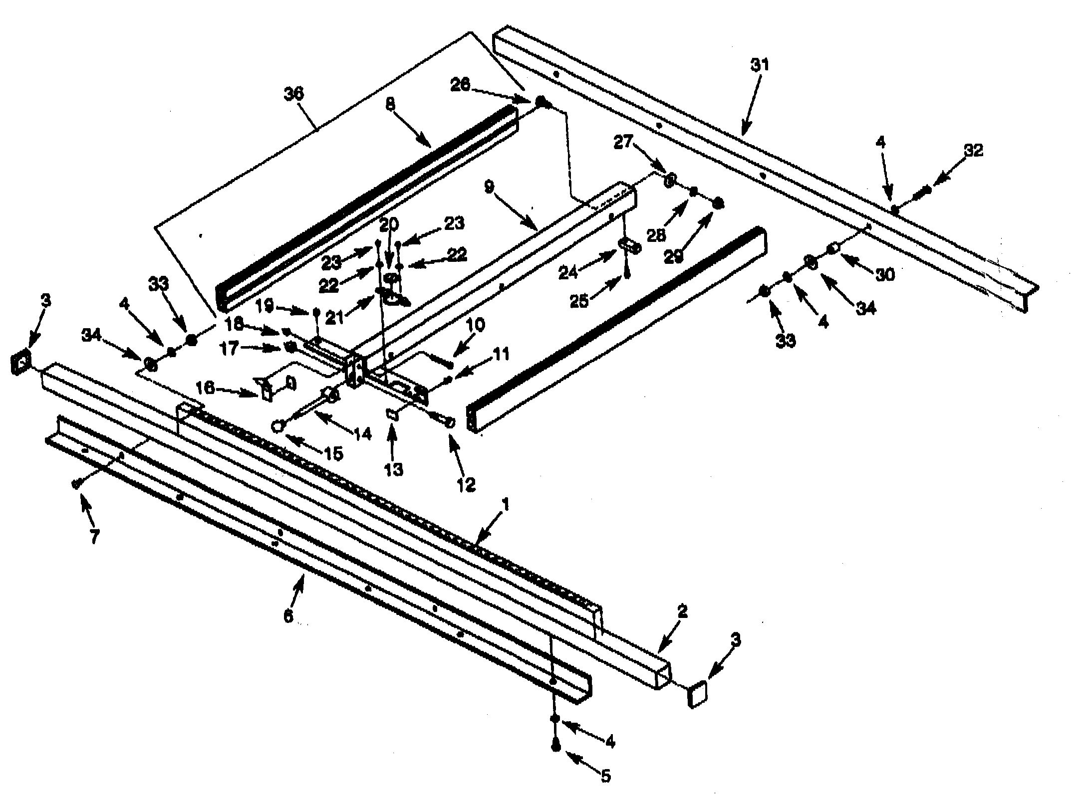 Craftsman 351226920 rip fence diagram