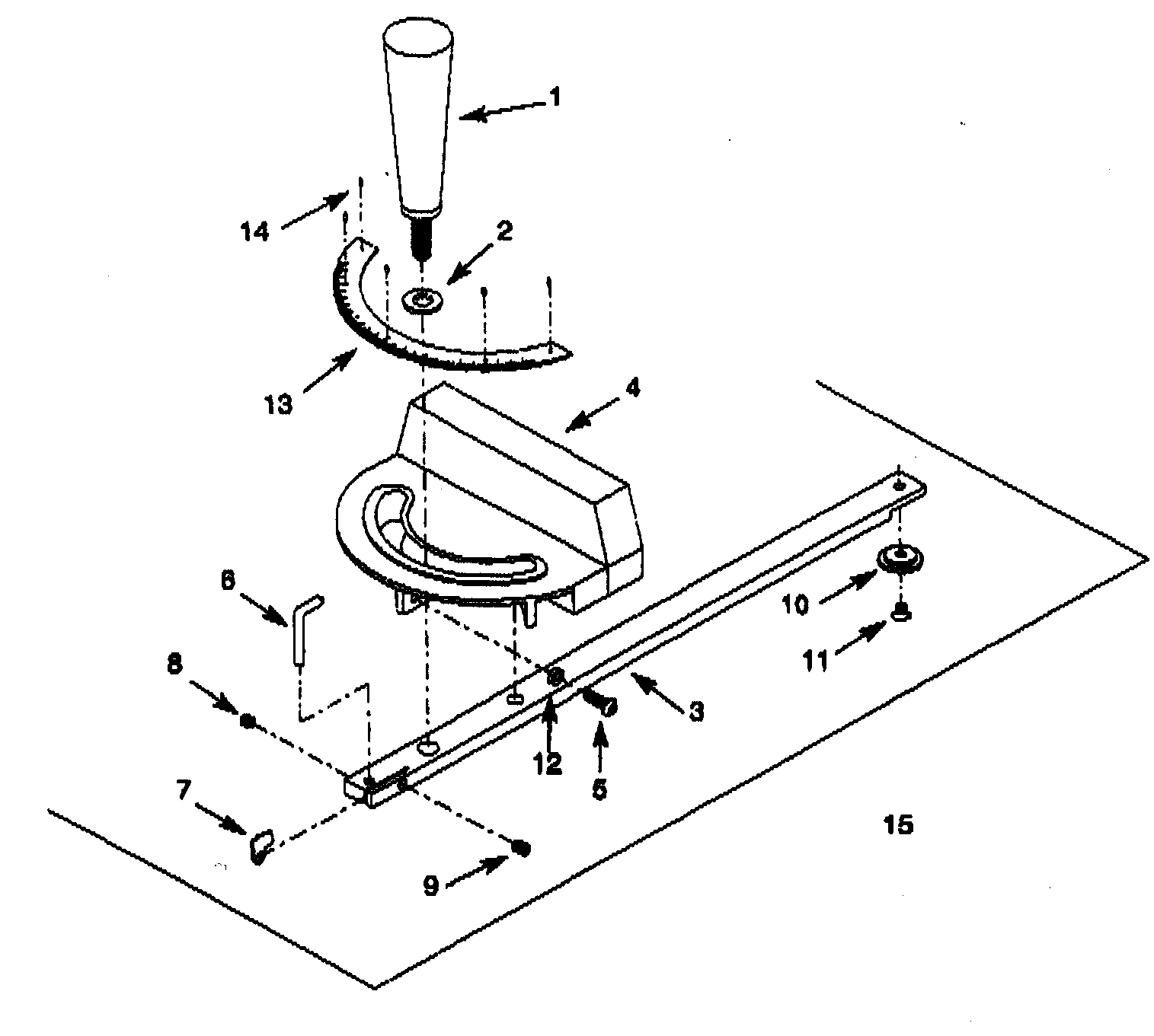 Craftsman 351226920 miter gauge diagram