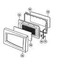 Panasonic NN-S732WL door parts diagram
