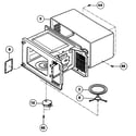 Panasonic NN-S732WL oven cavity parts diagram