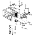 Panasonic NN-S732WL oven interior parts diagram