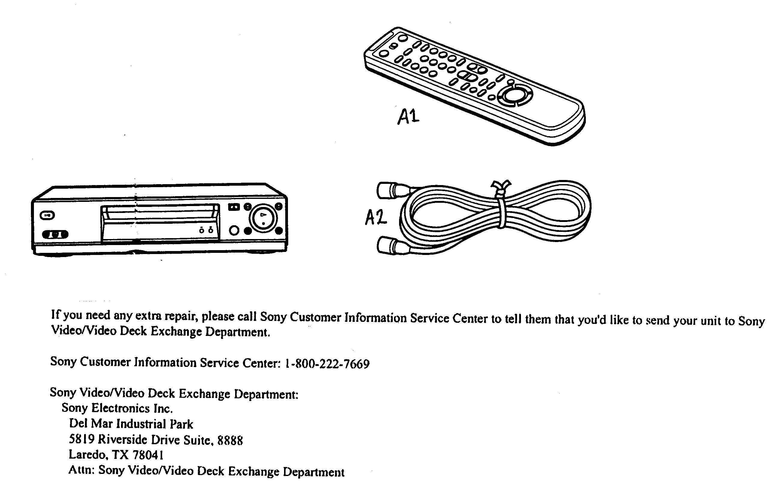 Sony SLV-N99 cabinet parts diagram
