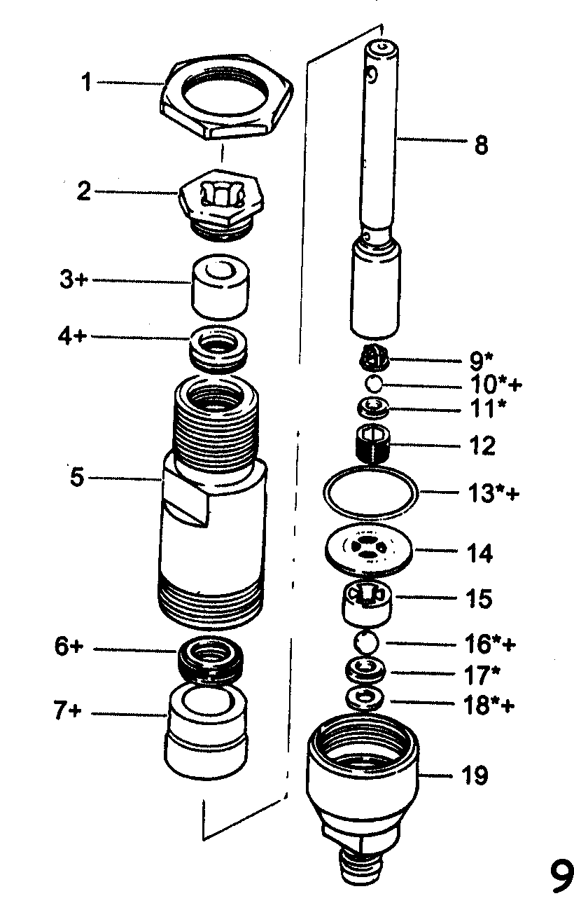 Wagner 945 fluid section diagram