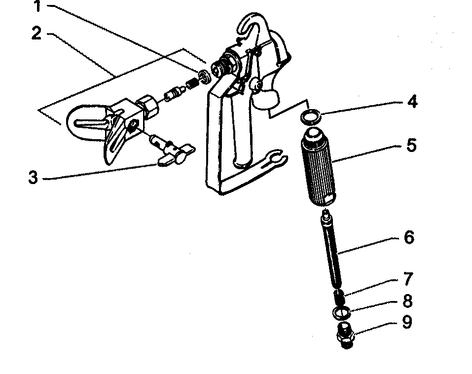 Wagner 945 g-08 spray gun diagram