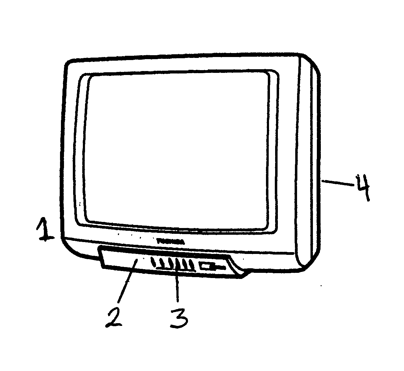 Toshiba 32A62 cabinet parts diagram