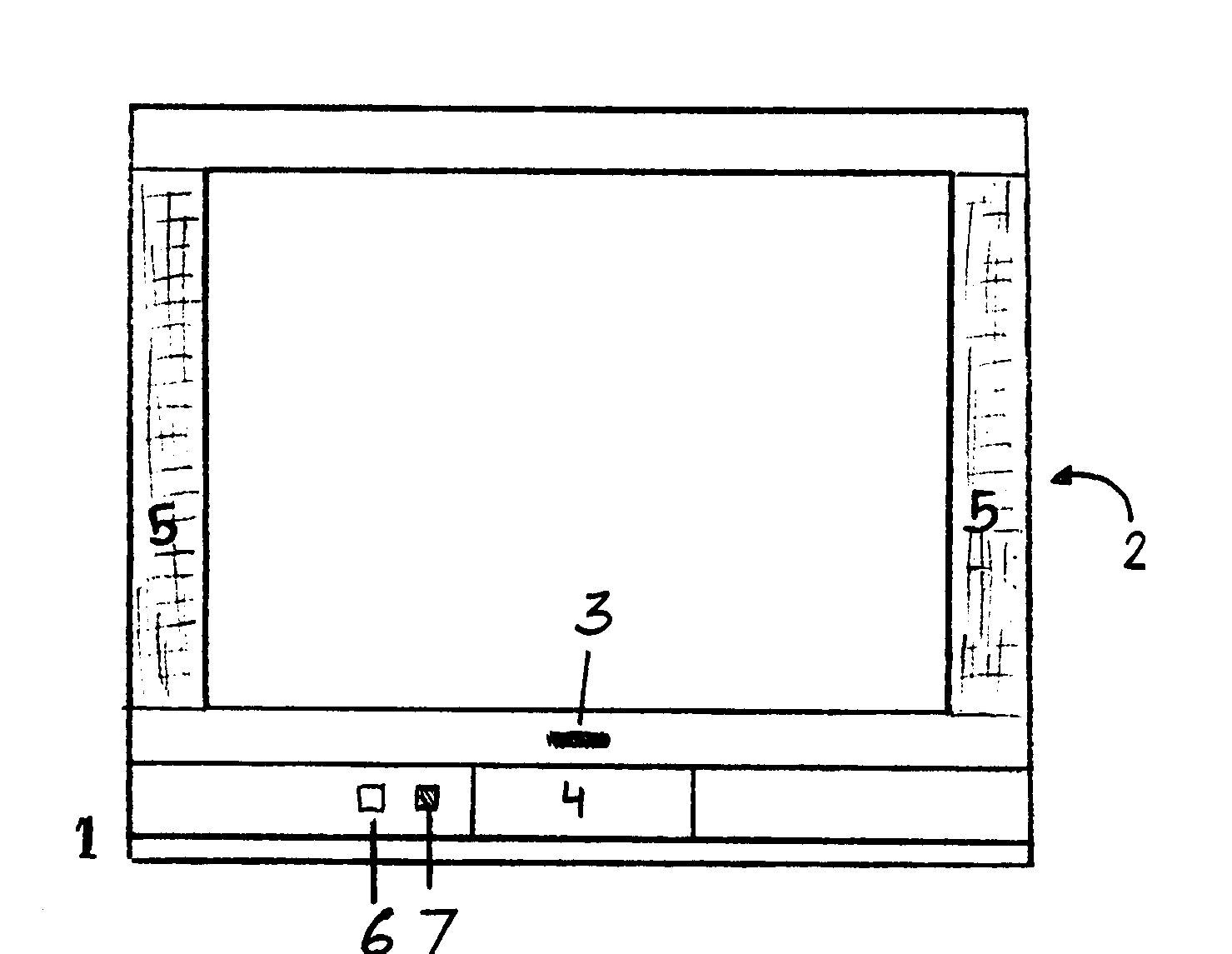 Panasonic CT-36SX12UF cabinet parts diagram