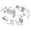 Samsung SCW73 rear,front cabinet parts diagram