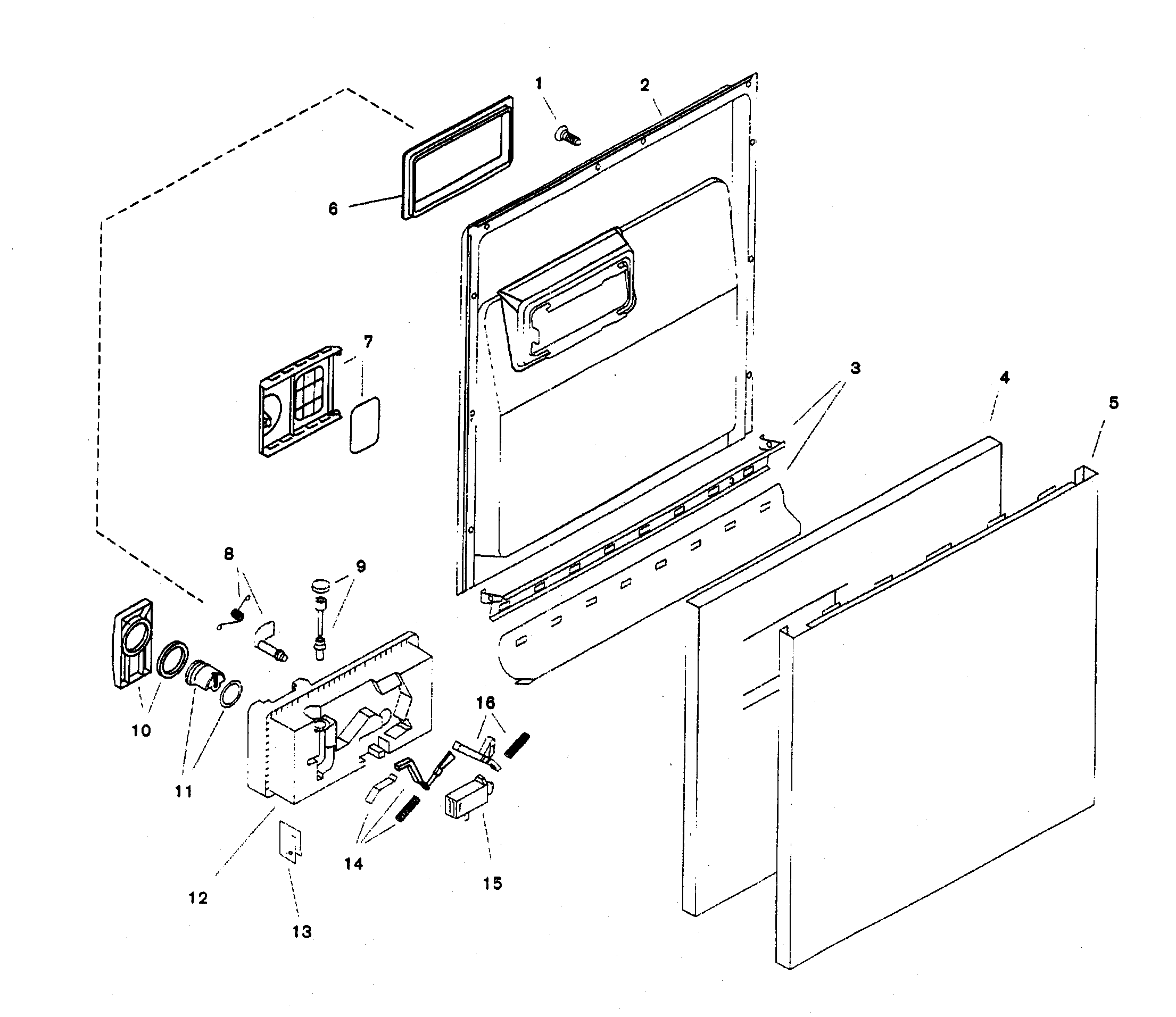 Bosch SHU5306UC/12 door assy diagram