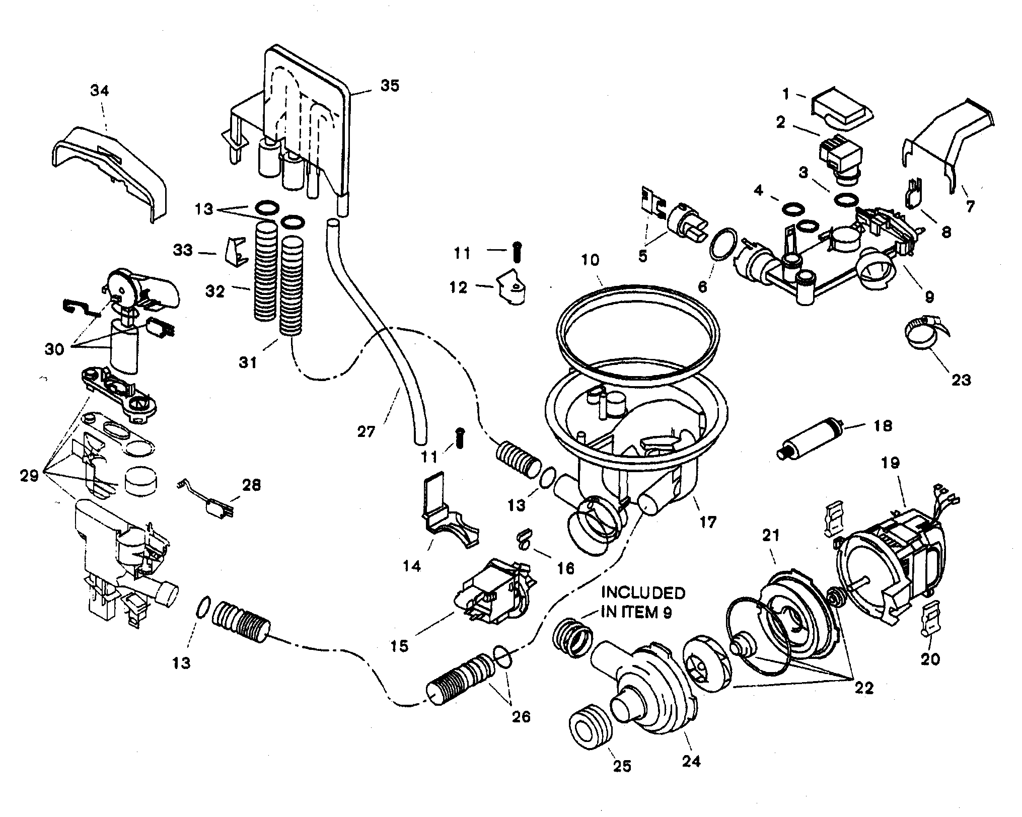 Bosch SHU5306UC/12 component assy diagram
