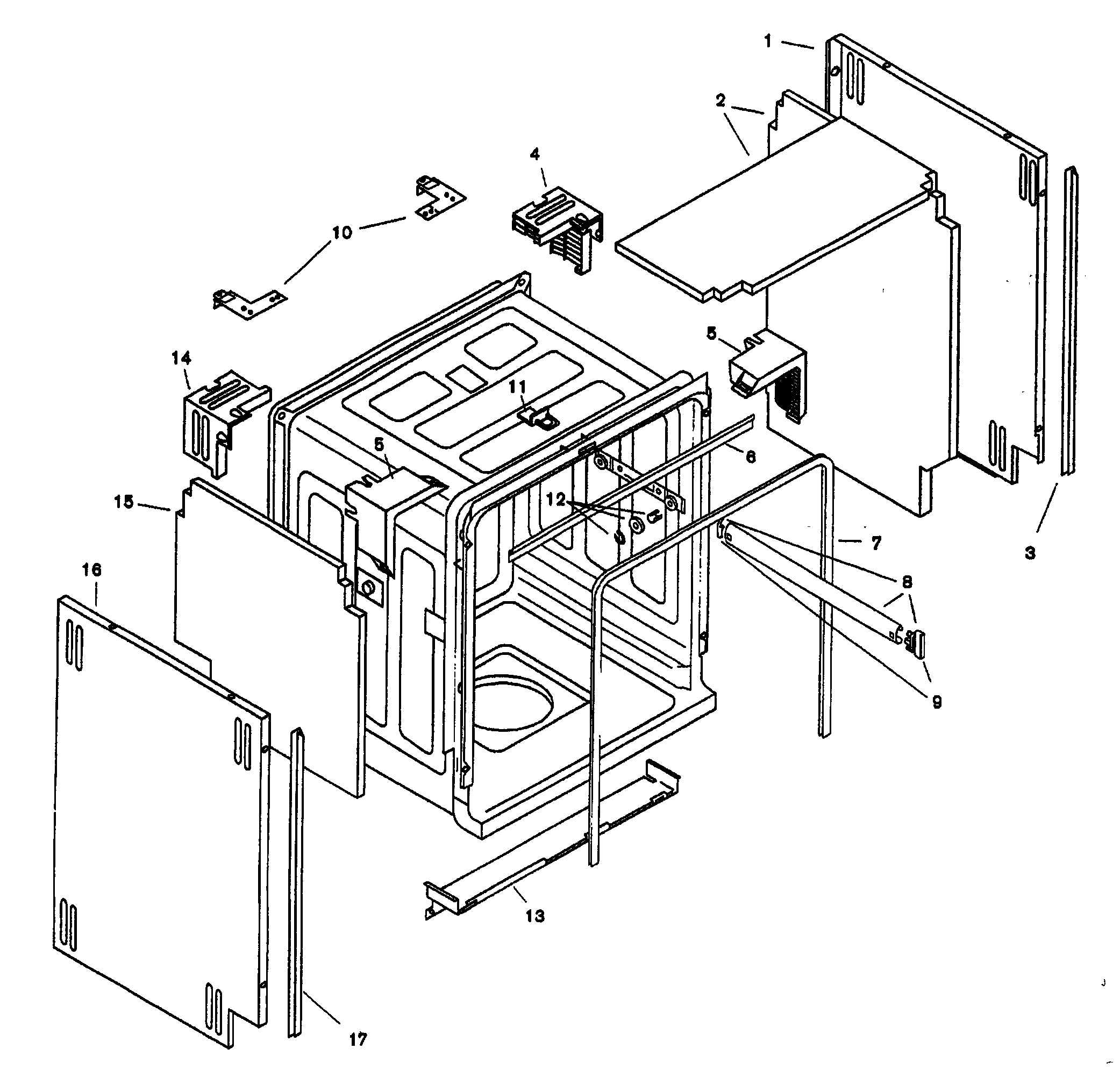 Bosch SHU6805UC/11 tank assy diagram