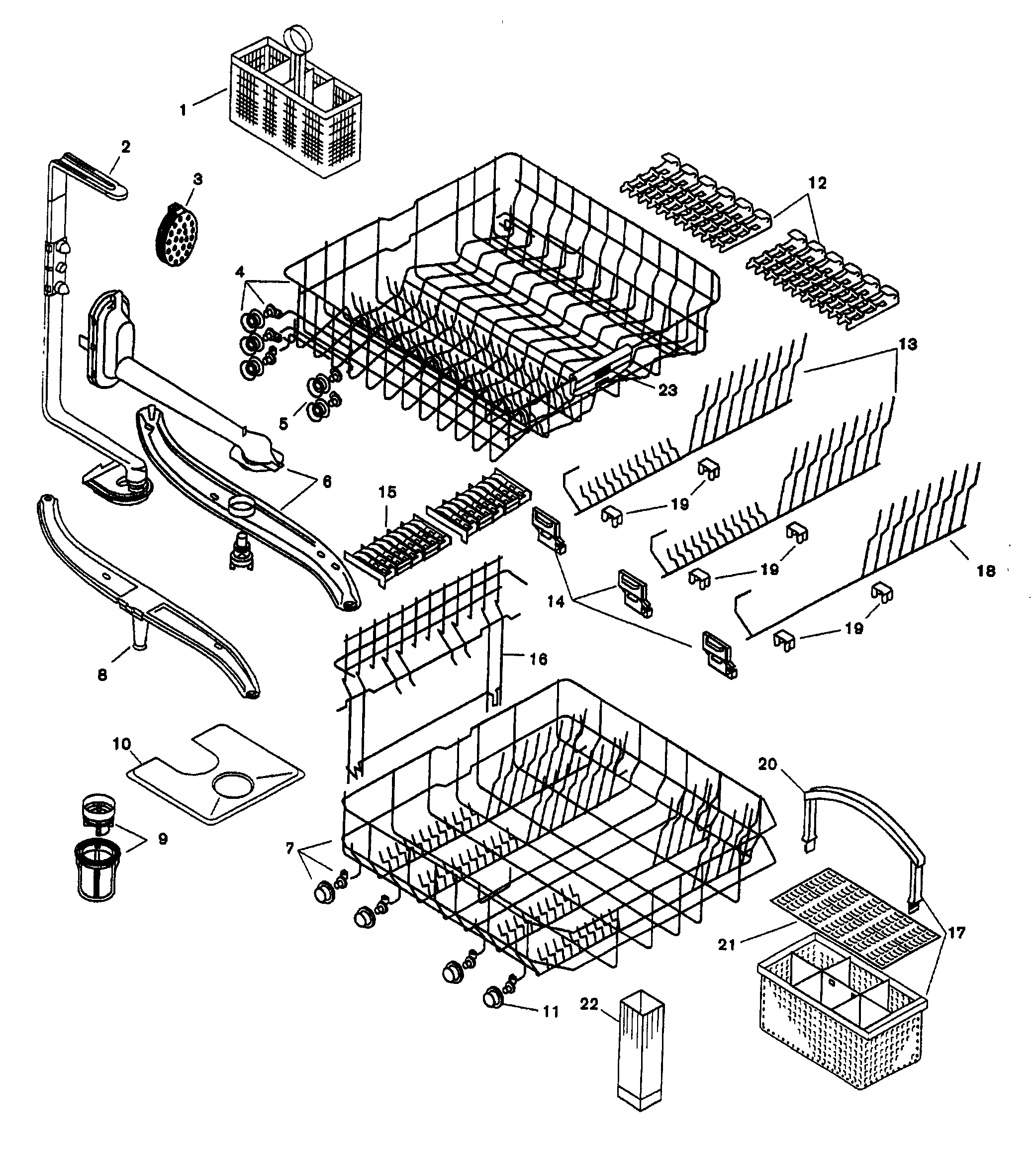 Bosch SHU6805UC/11 racks diagram