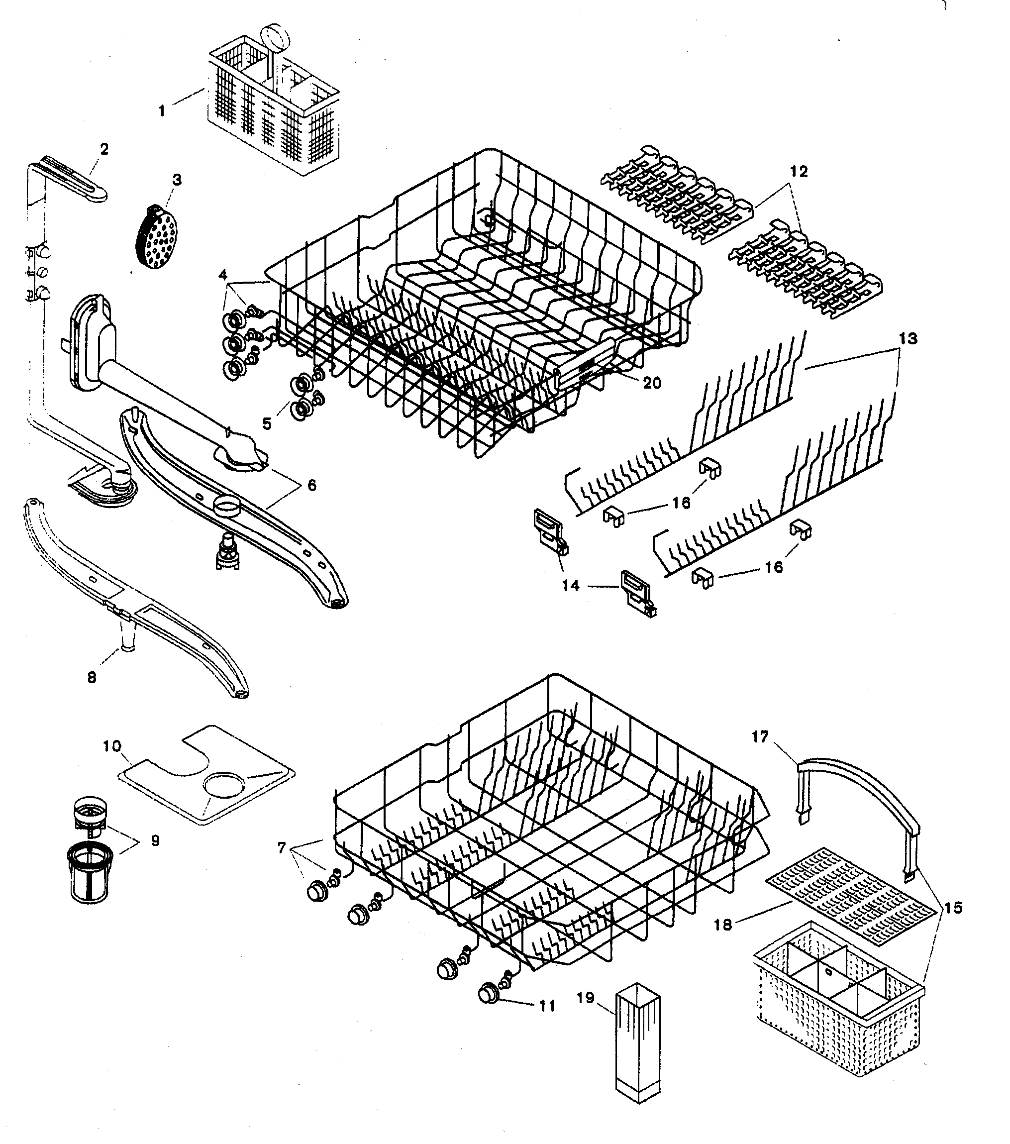 Bosch SHU9922UC/12 racks diagram