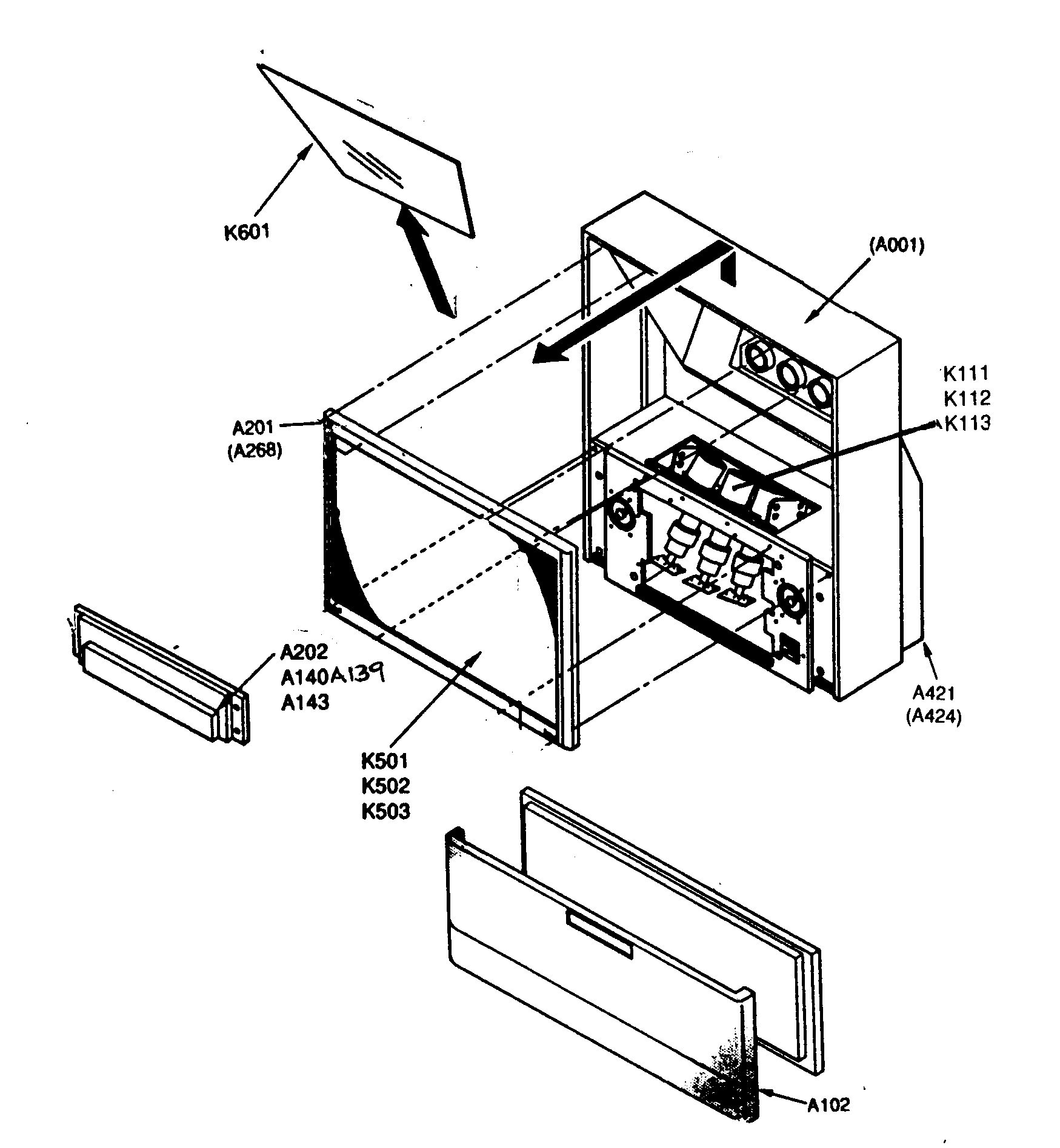 Toshiba 65HDX82 cabinet parts diagram