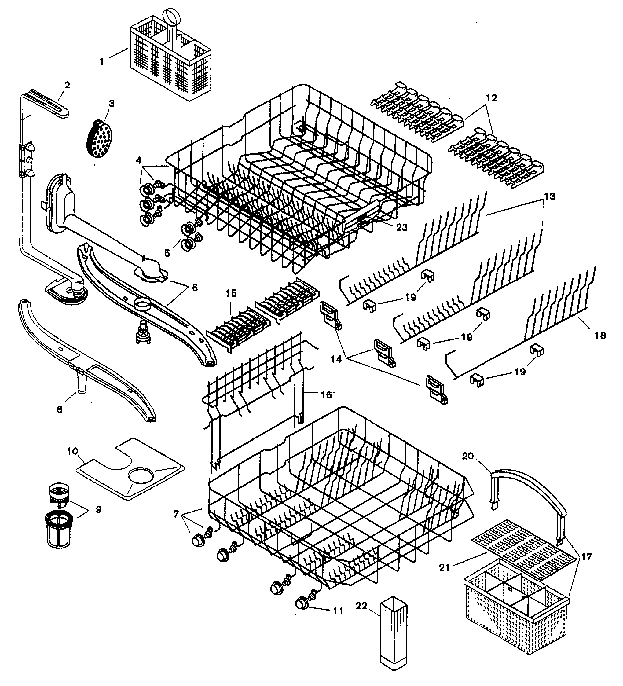 Bosch SHU6805UC/06 racks diagram