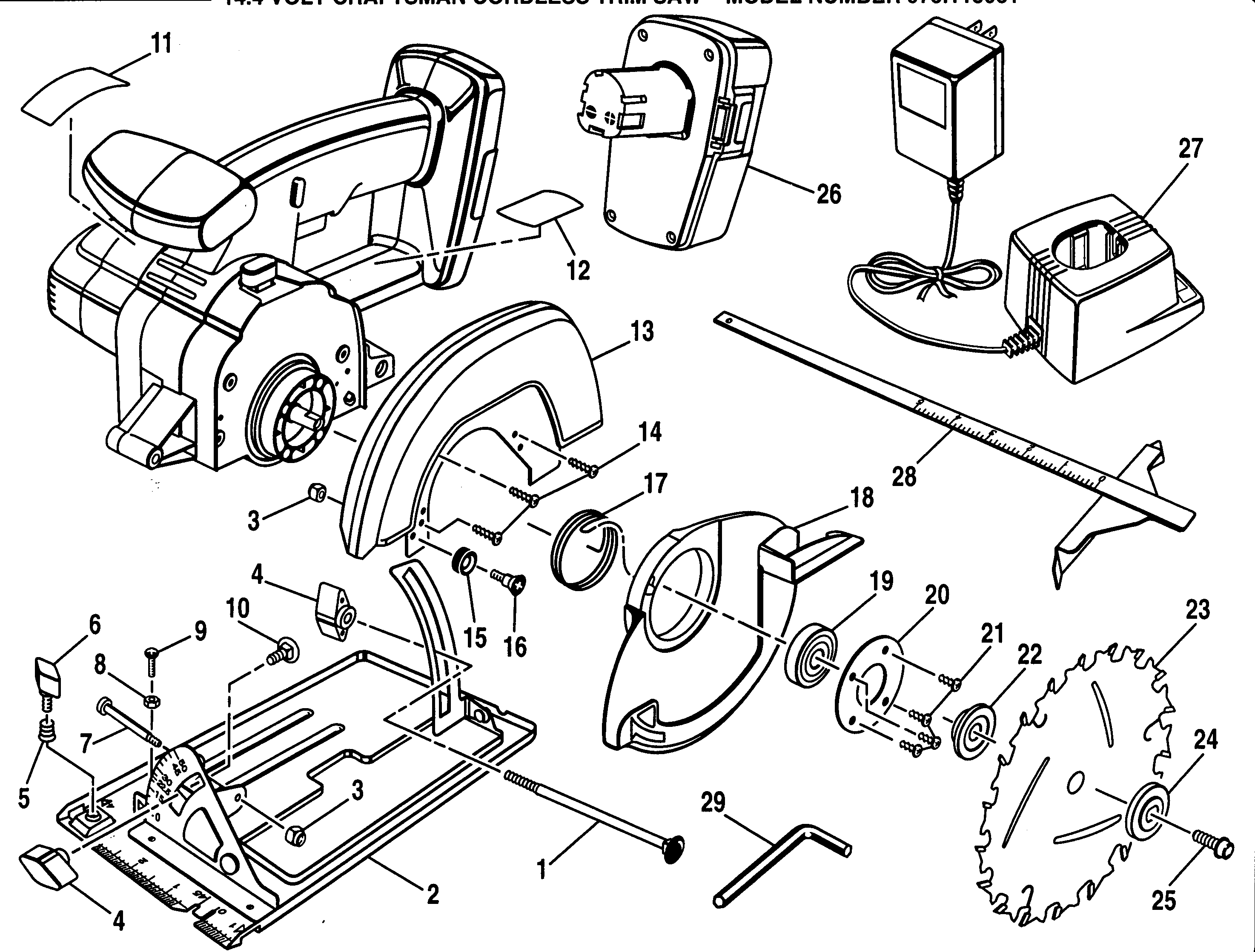 Craftsman 973113081 saw assy diagram