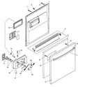 Bosch SHU9955UC/12 door assy diagram