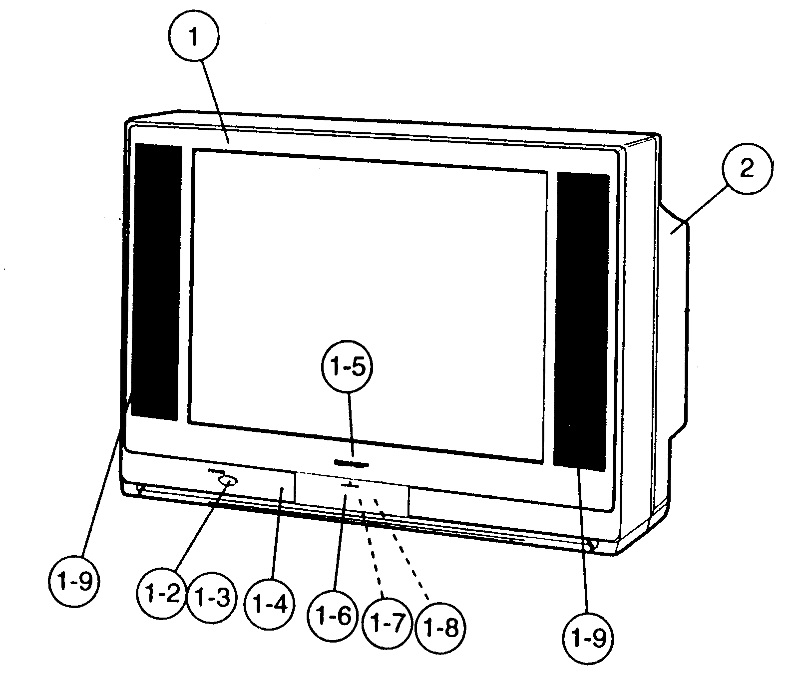 Sharp CU20FS1 cabinet parts diagram
