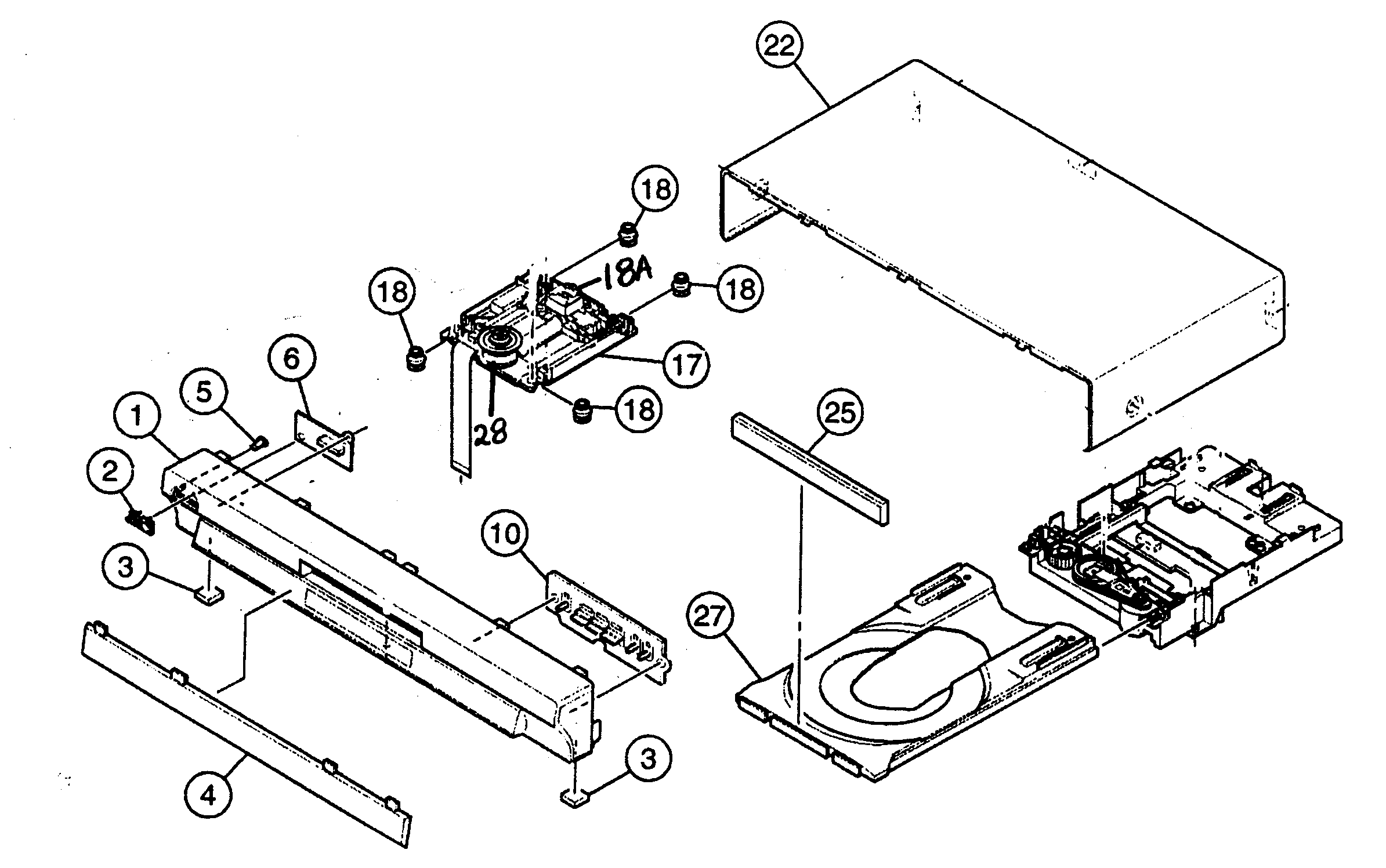 JVC XV-S402SL cabinet parts diagram