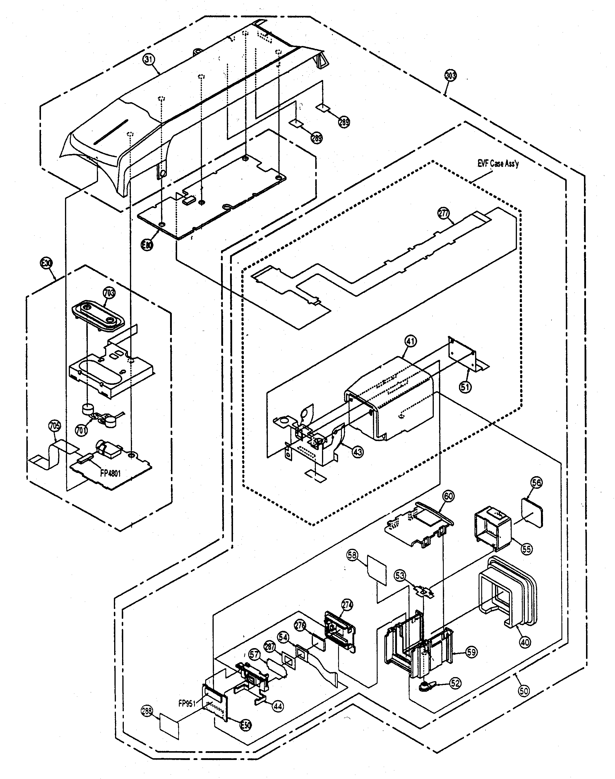 Panasonic PV-DV202 evf diagram