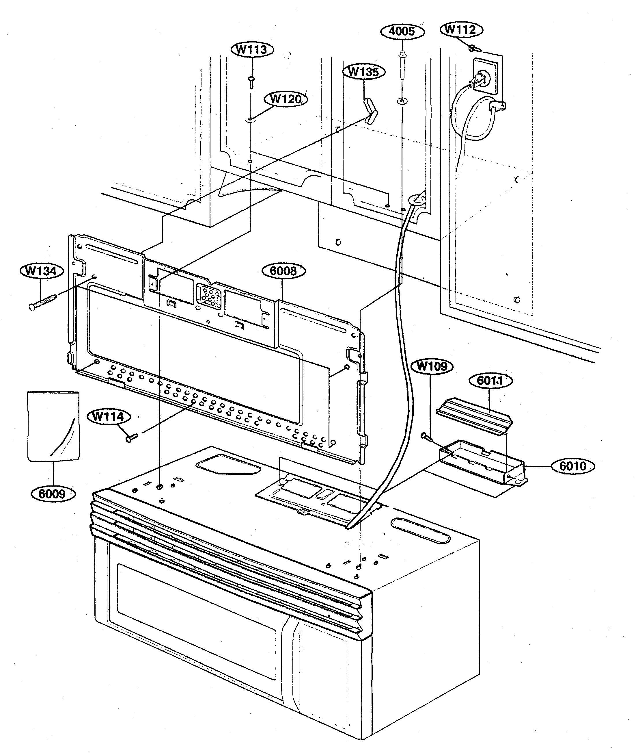 Kenmore 72180599400 installation diagram