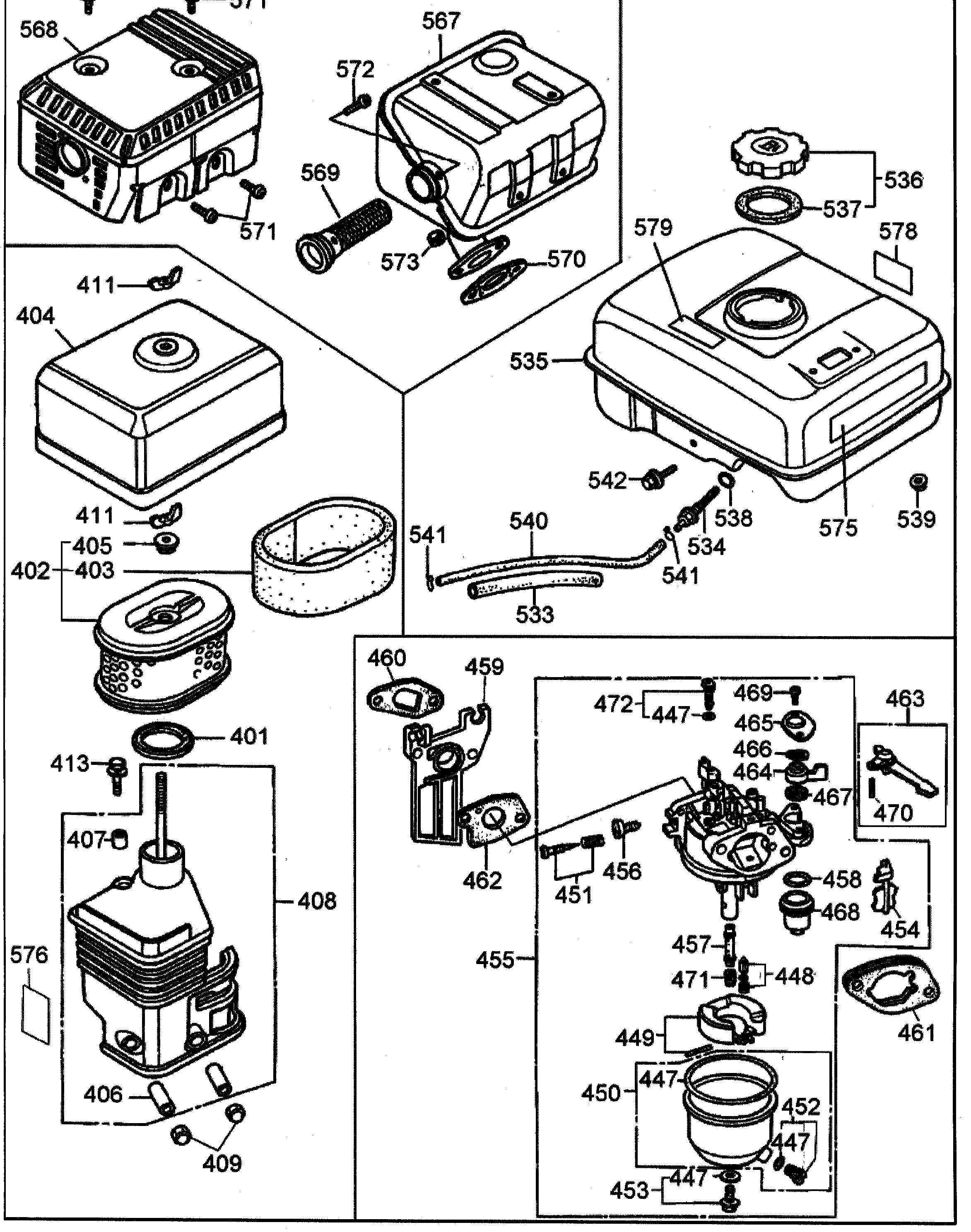DeWalt D55270 muffler diagram