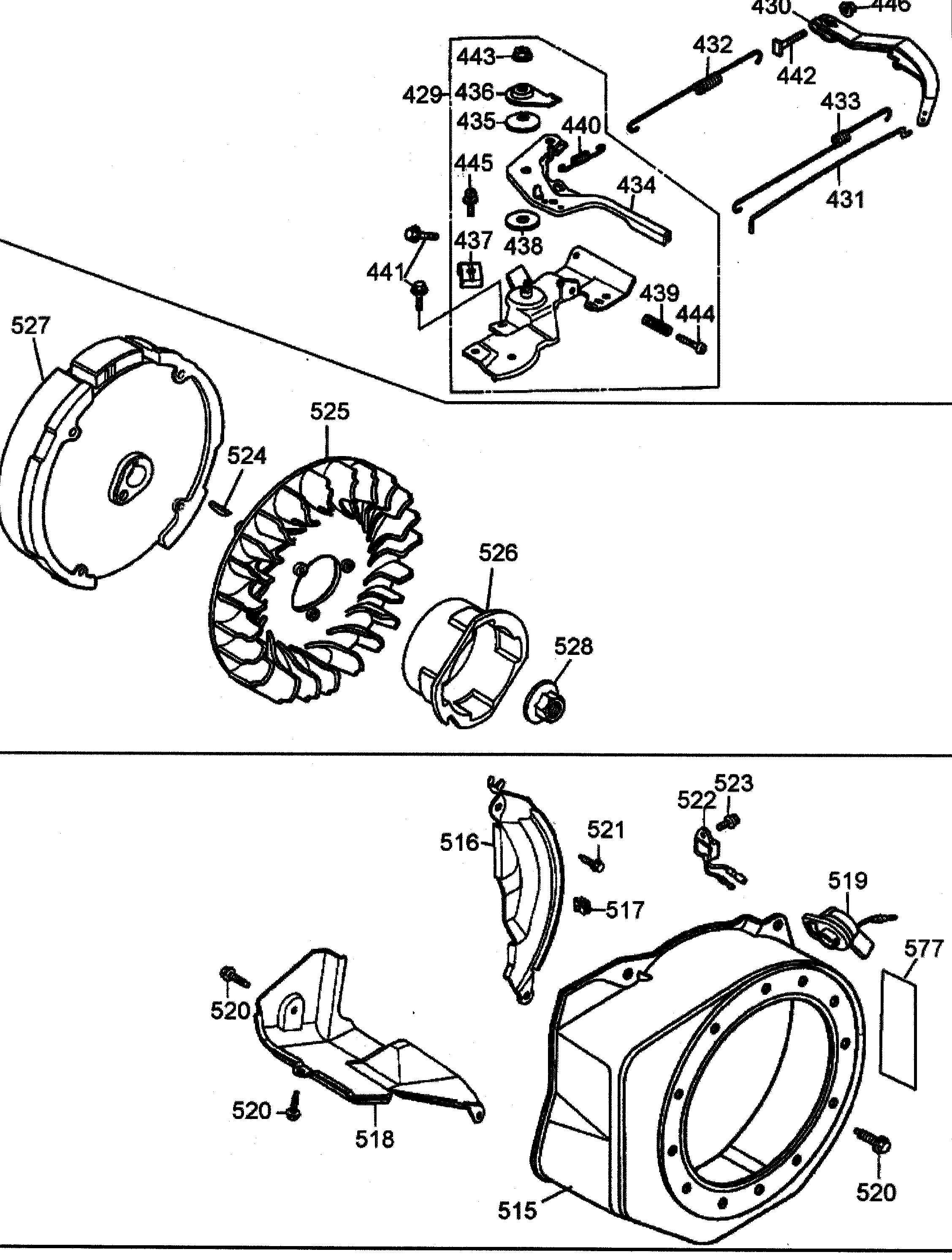 DeWalt D55270 flywheel diagram