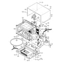 Sharp R-510FK oven/cabinet parts diagram