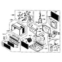 LG HBLG5000 cabinet parts diagram