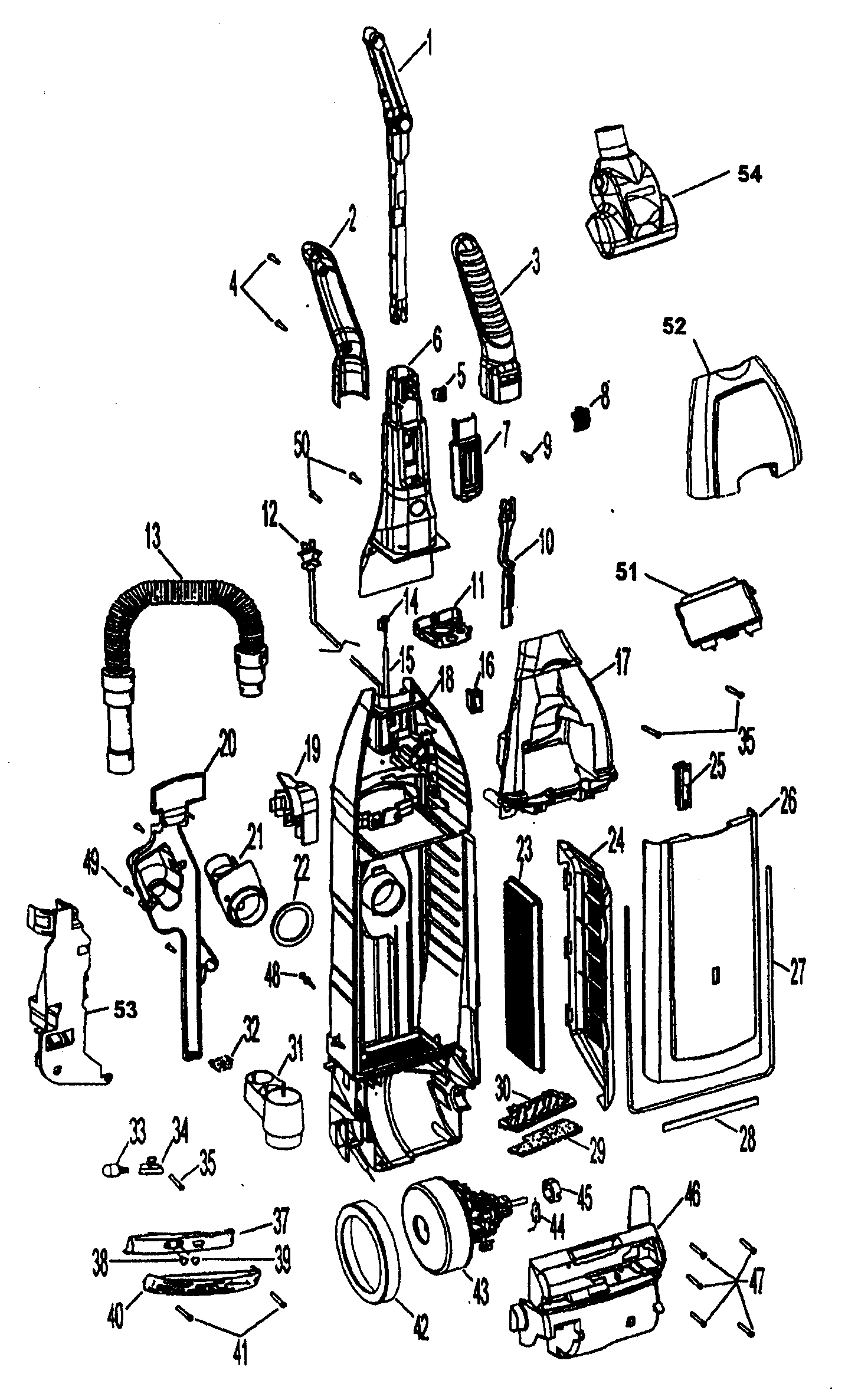 Kenmore 47332859 upright assy diagram