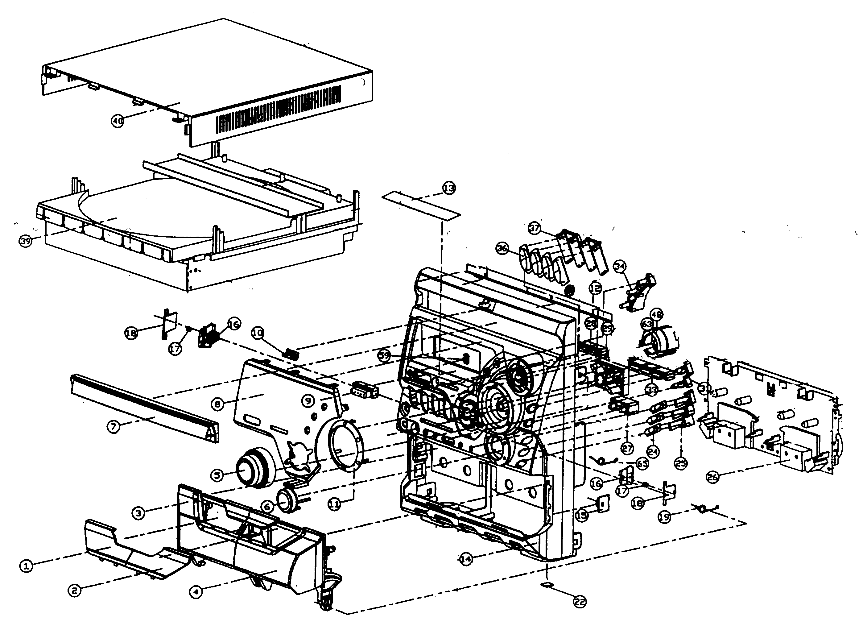 JVC MX-K10 cabinet parts diagram